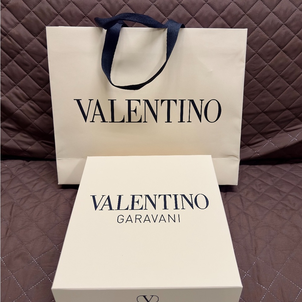 Valentino Garavani Cream Bag and Box Set